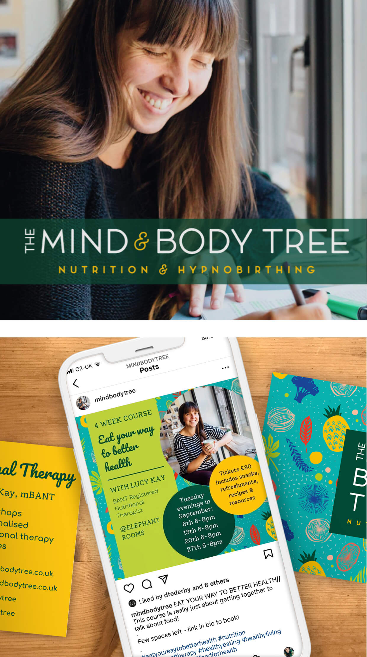 Mind Body Tree / Dual branding for Nutrition and Hypnobirthing